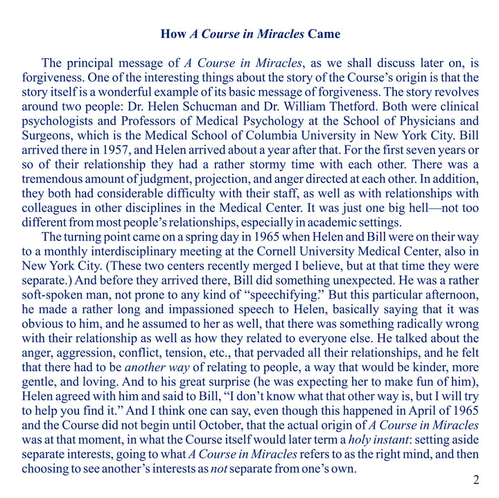 An Overview of "A Course in Miracles" [MP3]