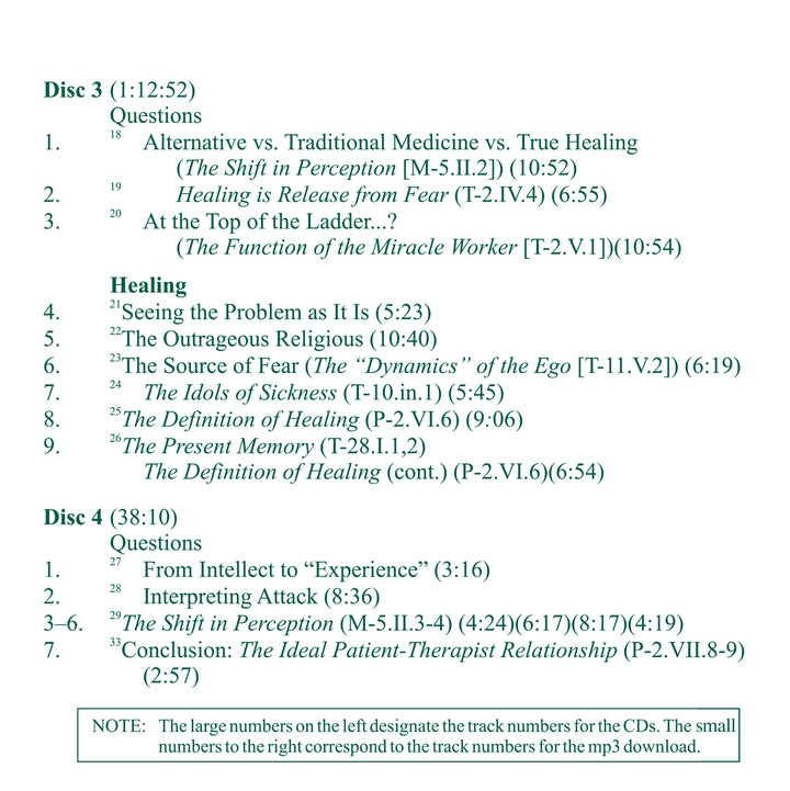 Healing the Dream of Sickness [CD]