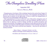 The Changeless Dwelling Place [CD]