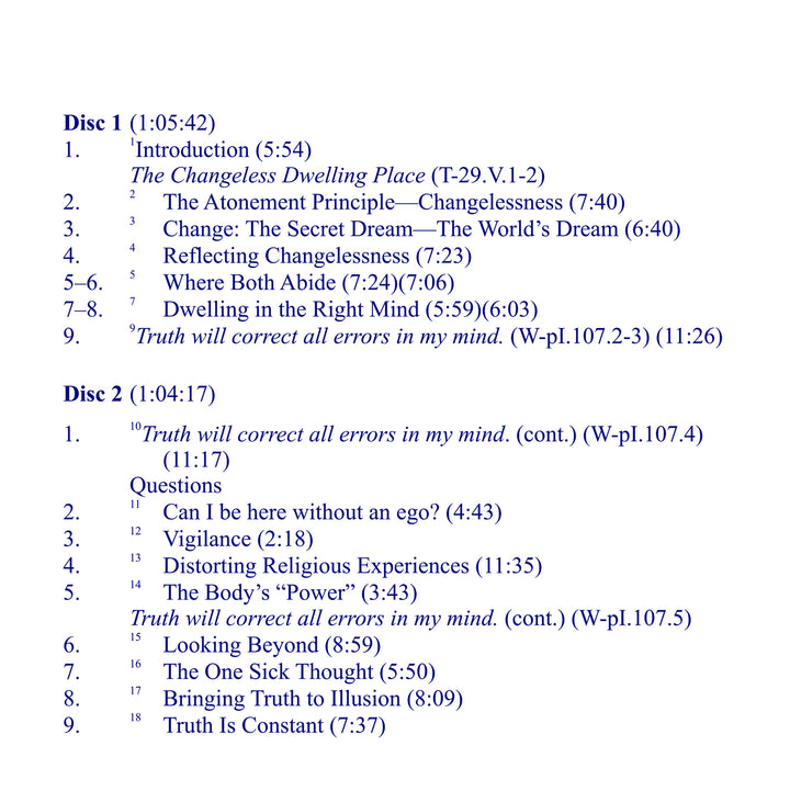 The Changeless Dwelling Place [MP3]