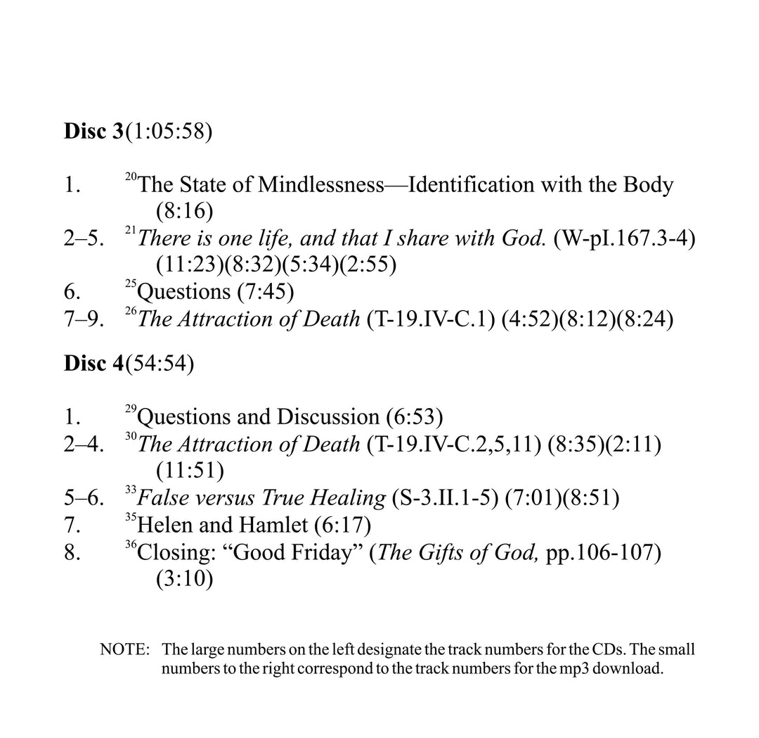 To Be or Not to Be: Hamlet, Death, and "A Course in Miracles" [CD]