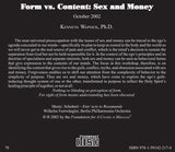 Form versus Content: Sex and Money [CD]