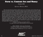 Form versus Content: Sex and Money [MP3]