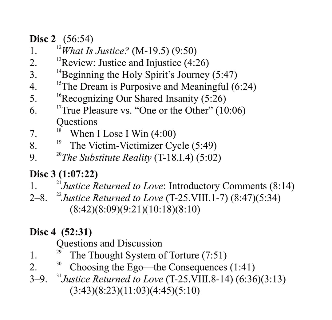 Justice Returned to Love [CD]