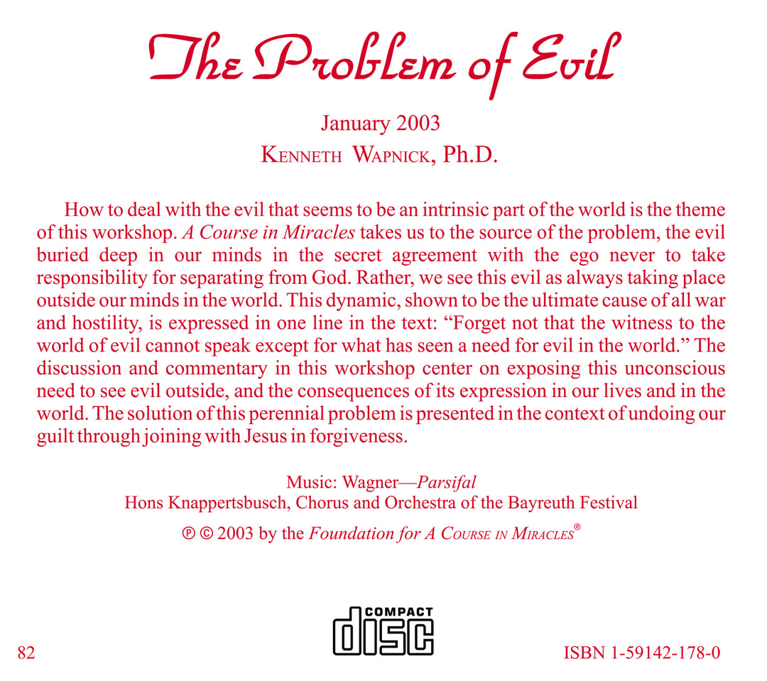 The Problem of Evil [CD]