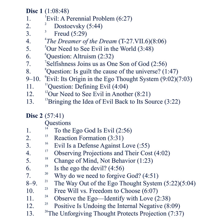 The Problem of Evil [CD]