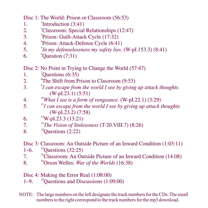 Living in the World: Prison or Classroom [MP3]
