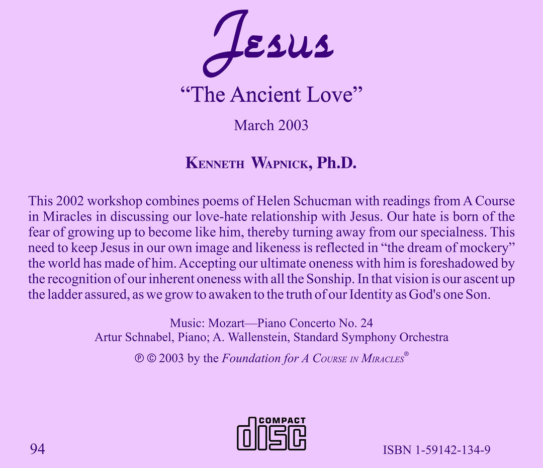 Jesus: "The Ancient Love" [CD]