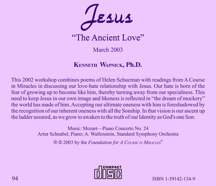 Jesus: "The Ancient Love" [CD]