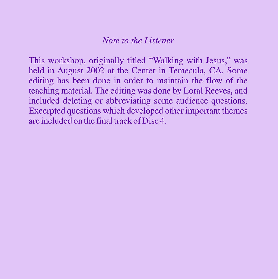 Jesus: "The Ancient Love" [CD]