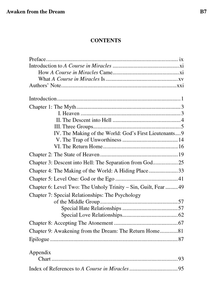 Awaken from the Dream: A Presentation of "A Course in Miracles" [BOOK]