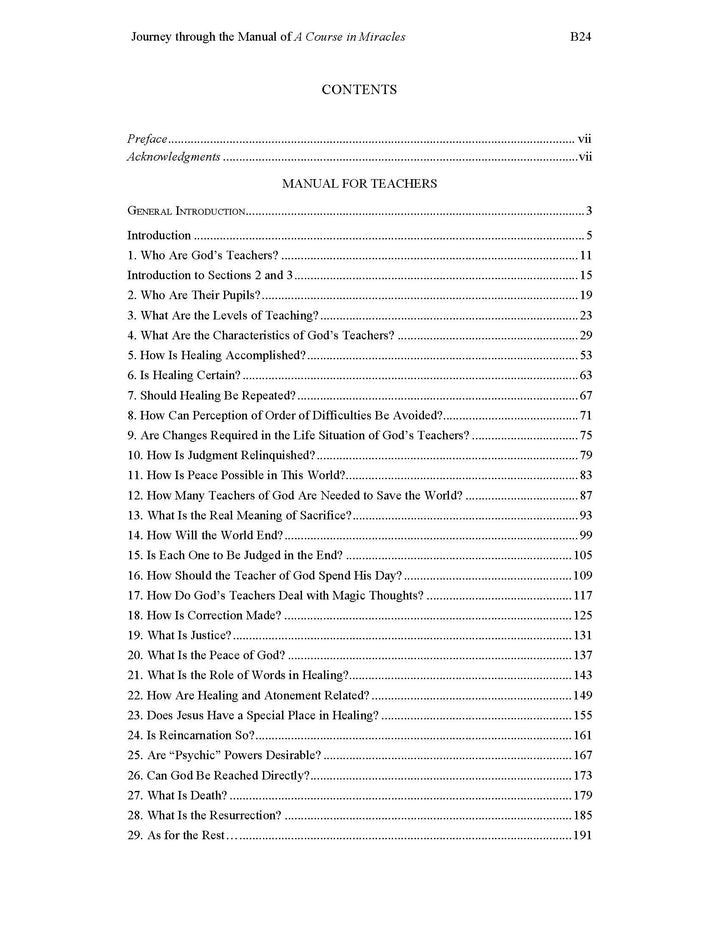 Journey through the Manual of "A Course in Miracles" [EPUB]
