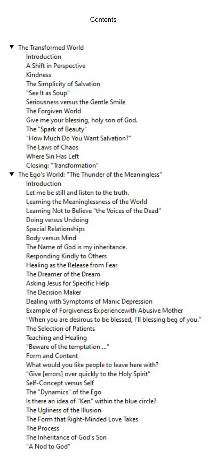 The Transformed World and The Ego&
