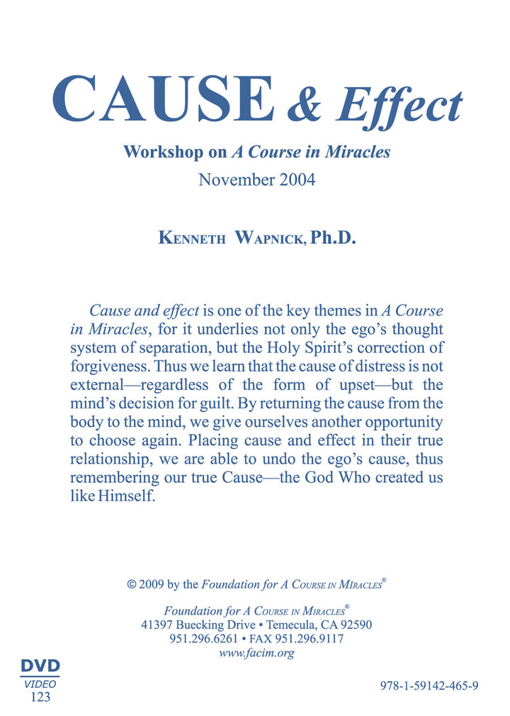 Cause and Effect [DVD]