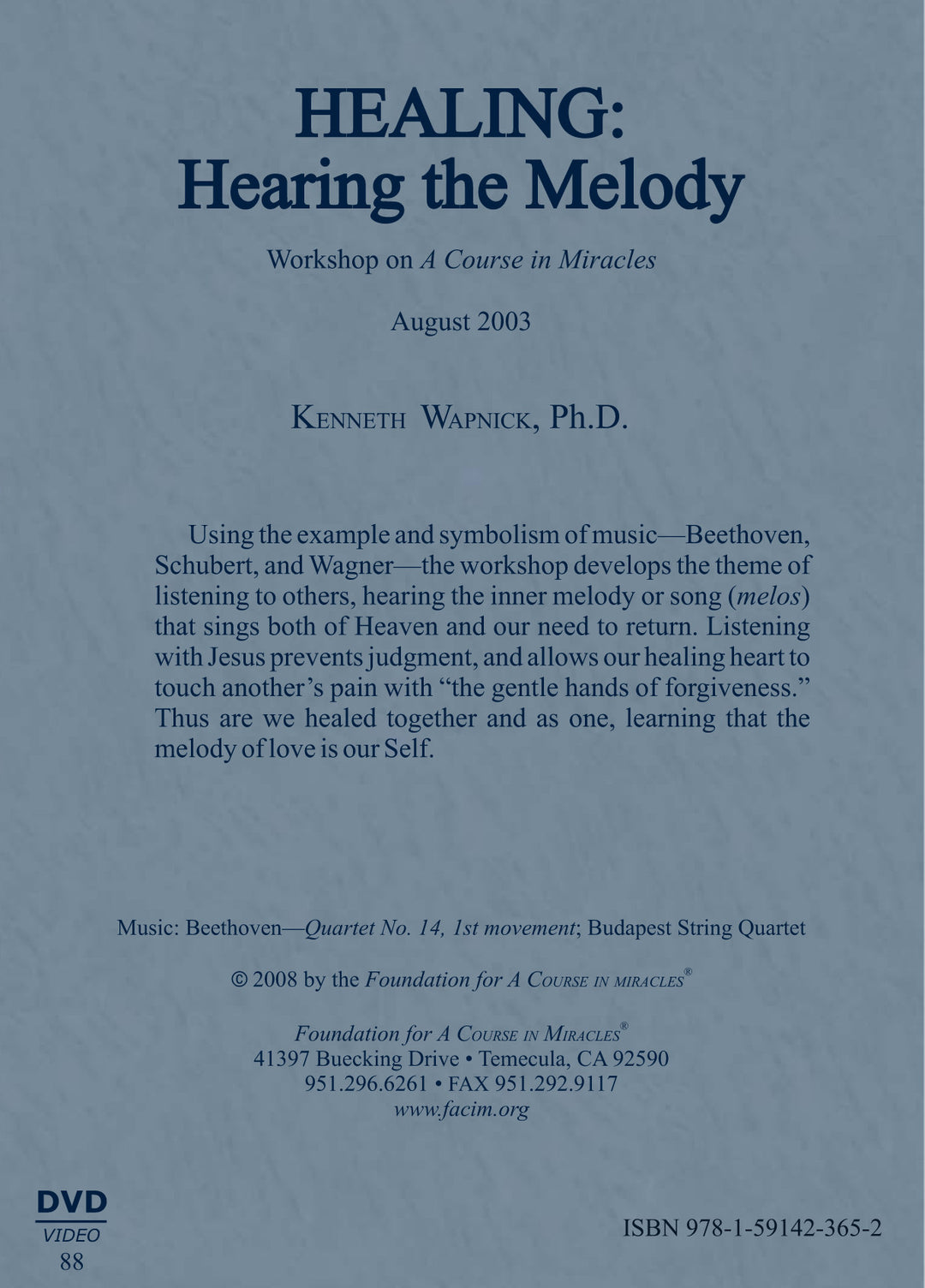 Healing: Hearing the Melody [DVD]