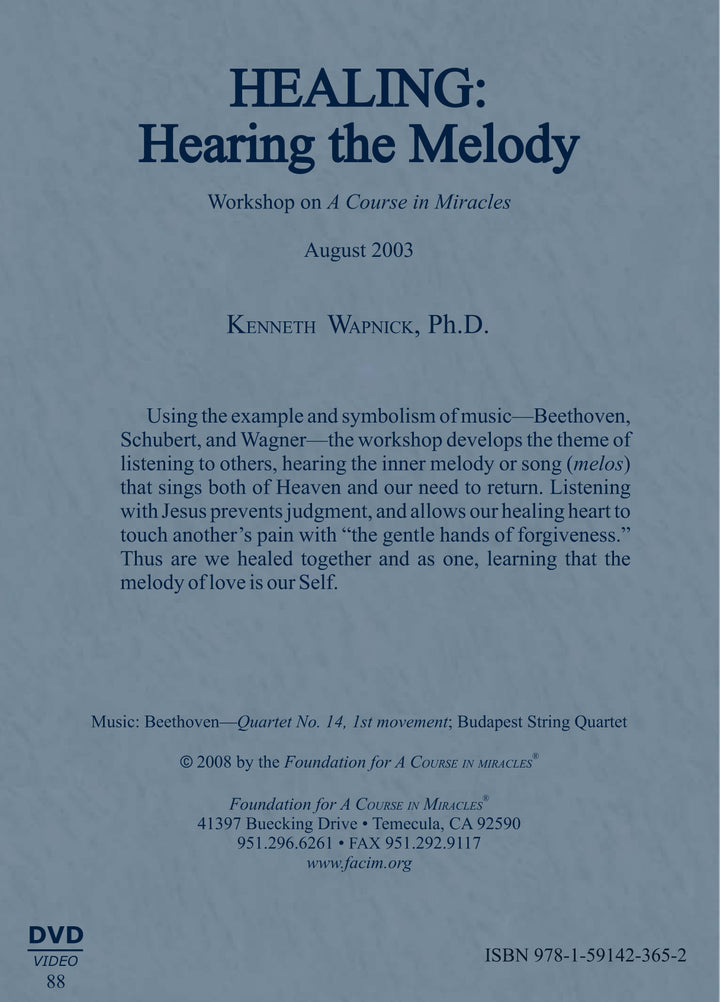 Healing: Hearing the Melody [DVD]