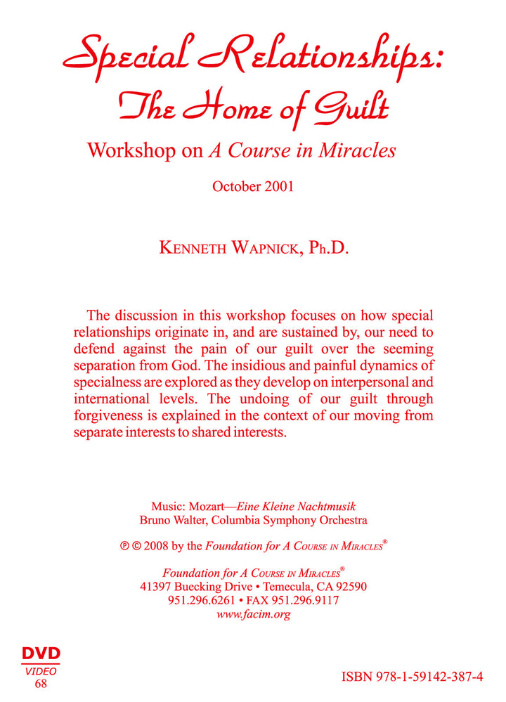 Special Relationships: The Home of Guilt [DVD]