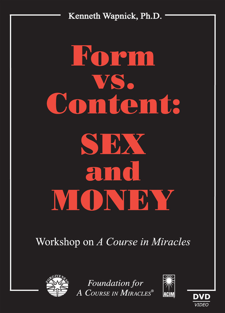 Form versus Content: Sex and Money [DVD]