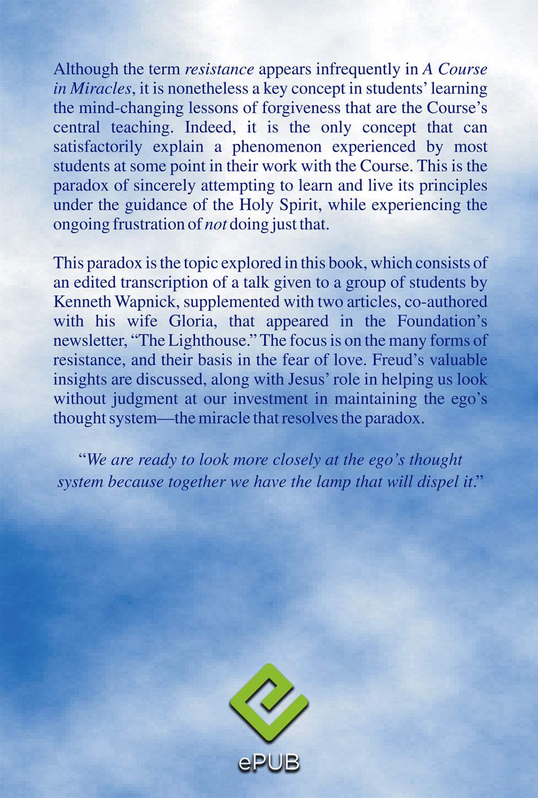 Ending Our Resistance to Love [EPUB]