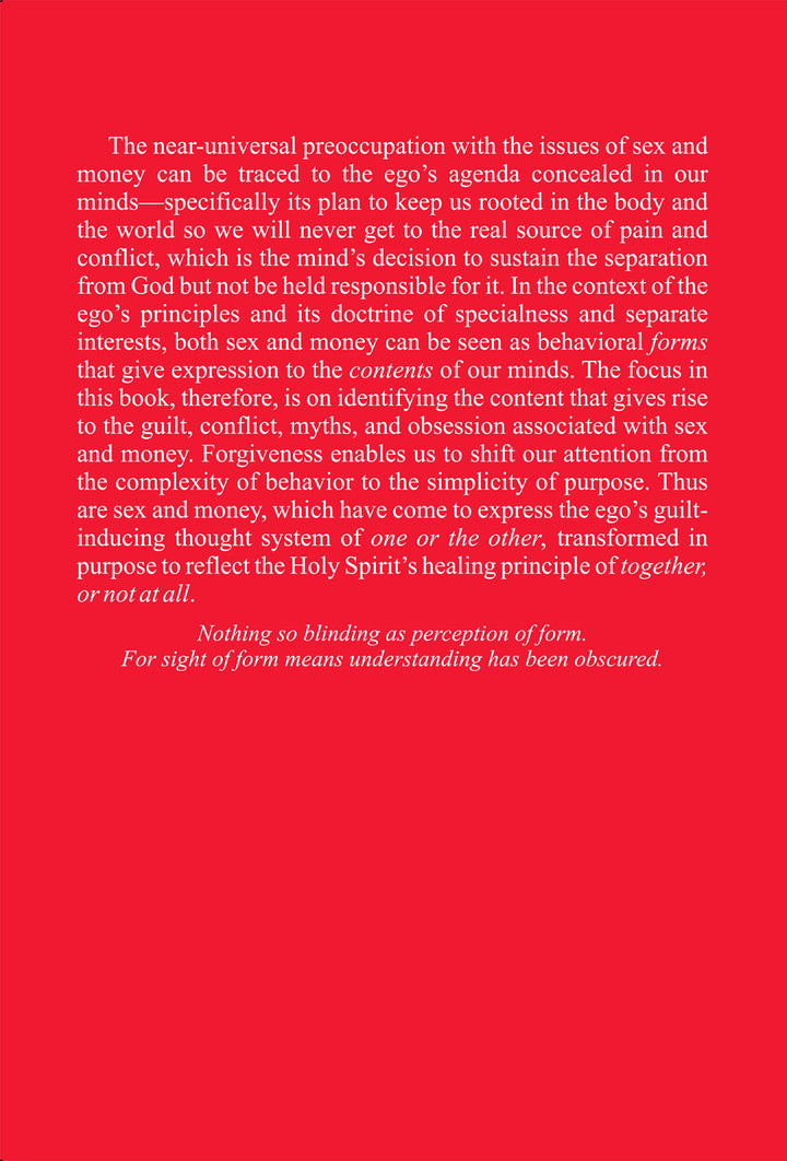 Form versus Content: Sex and Money [BOOK]