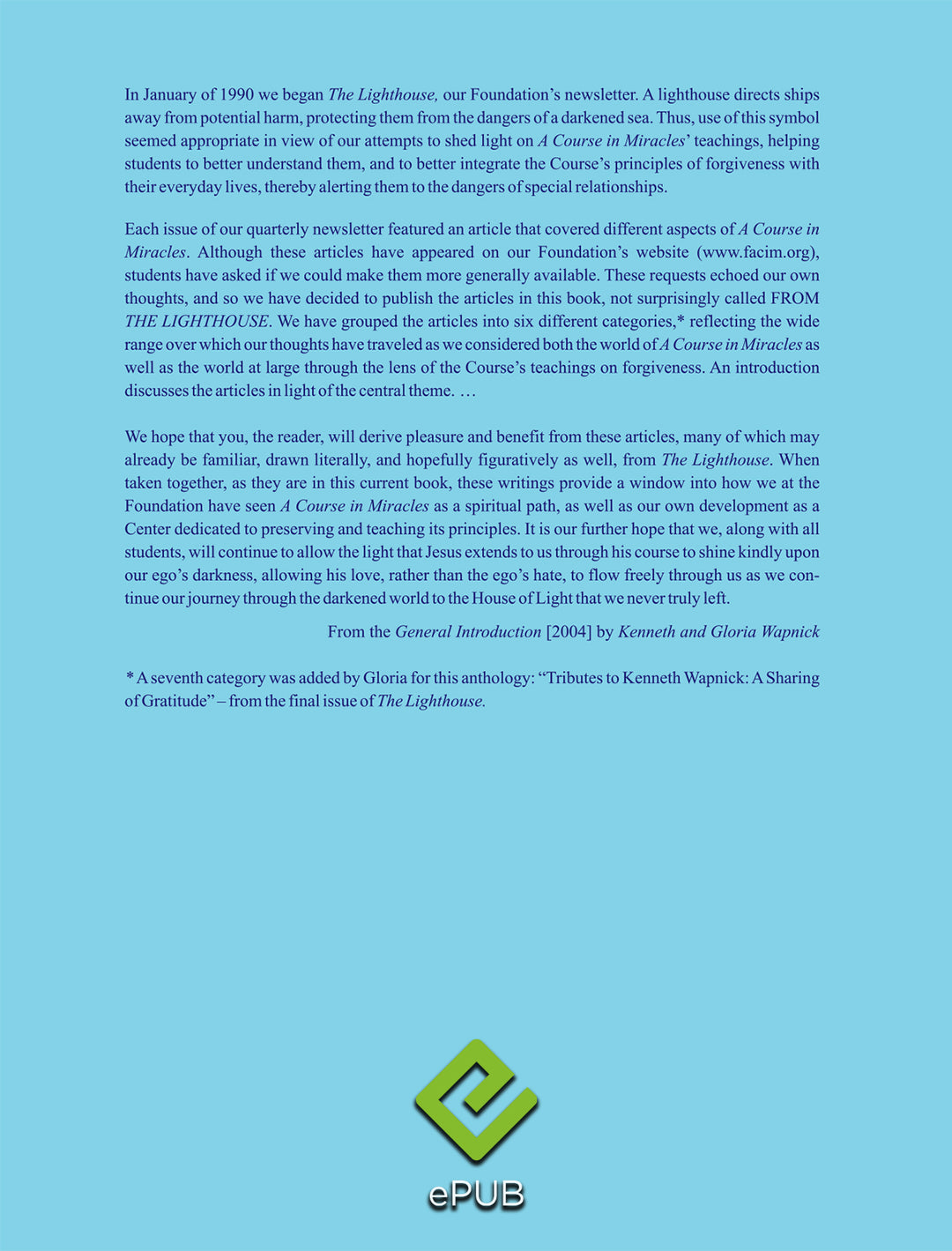 From "The Lighthouse": An Anthology [EPUB]