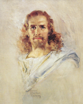 "Head of Christ" painting by Howard Chandler Christy [ARTS and PRINTS]
