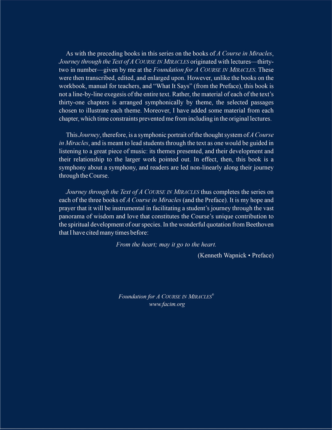Journey through the Text of "A Course in Miracles" [BOOK]