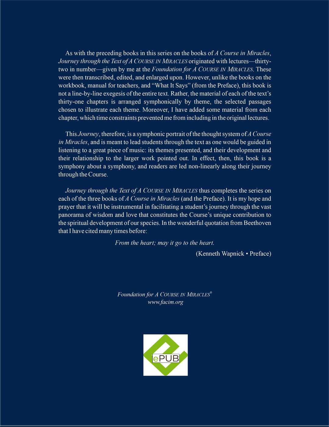 Journey through the Text of "A Course in Miracles" [EPUB]