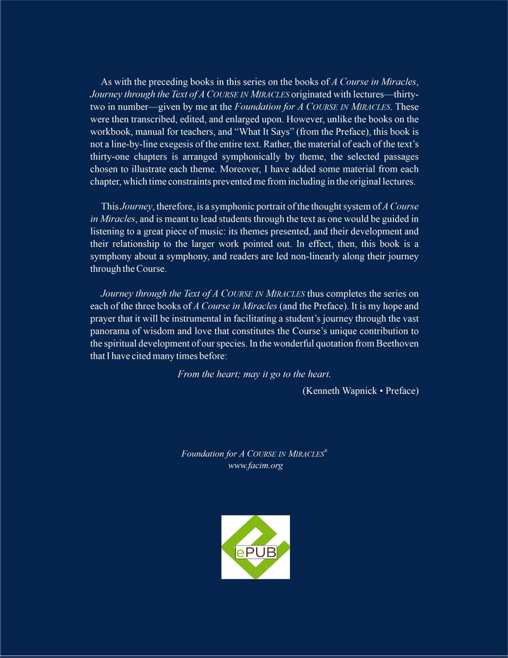 Journey through the Text of "A Course in Miracles" [EPUB]