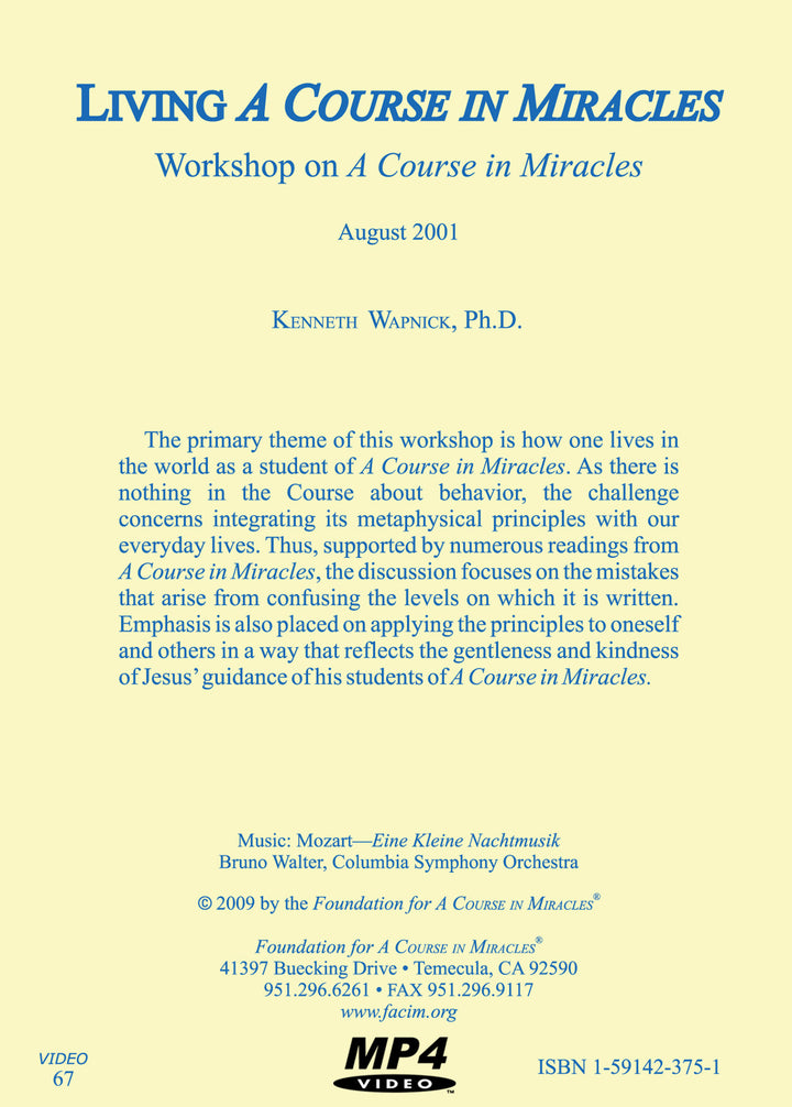 Living "A Course in Miracles" [MP4]