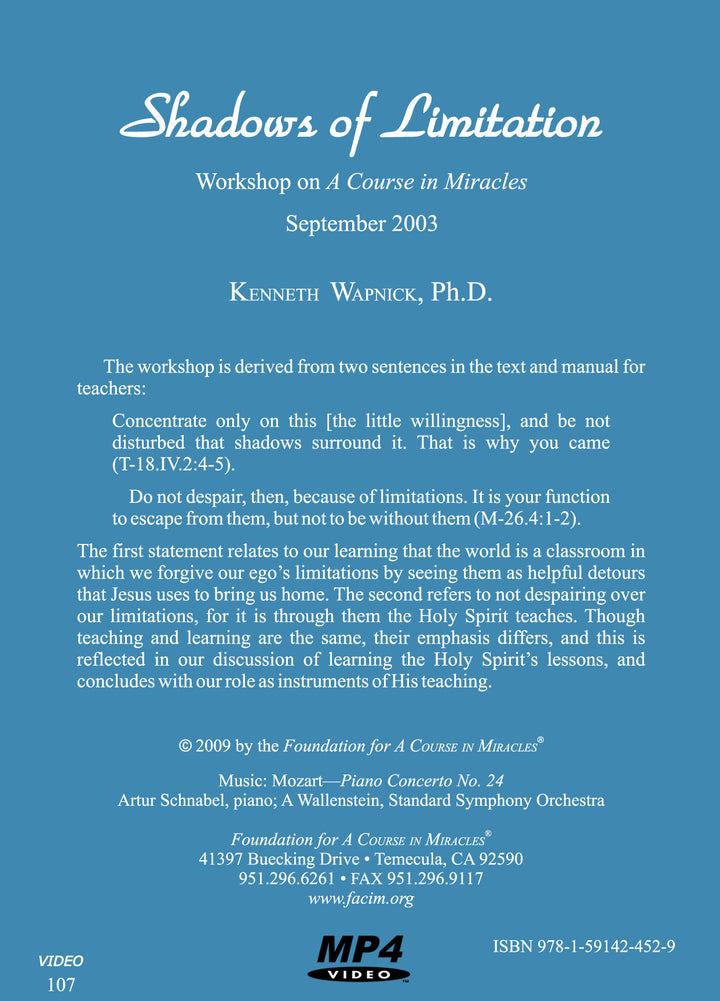 Shadows of Limitation [MP4]