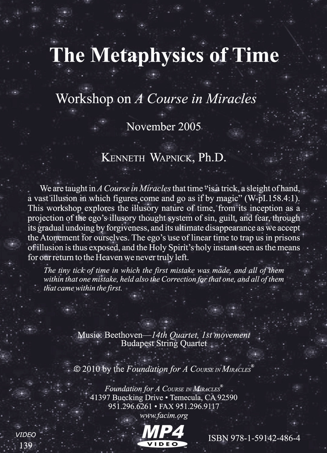 The Metaphysics of Time [MP4]