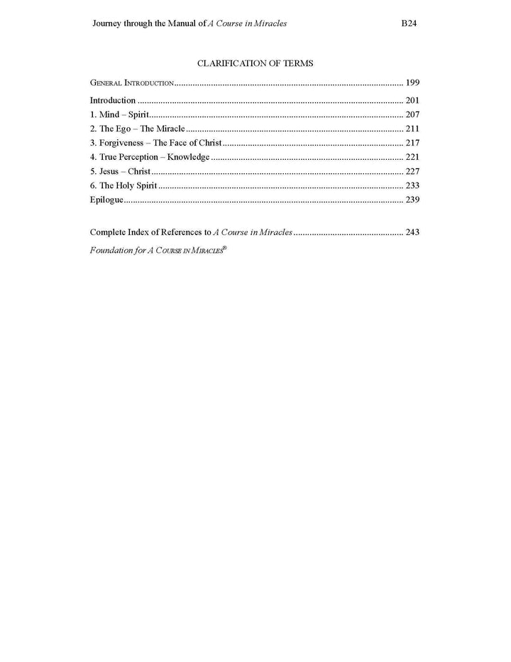 Journey through the Manual of "A Course in Miracles" [EPUB]