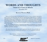 Words and Thoughts [MP3]