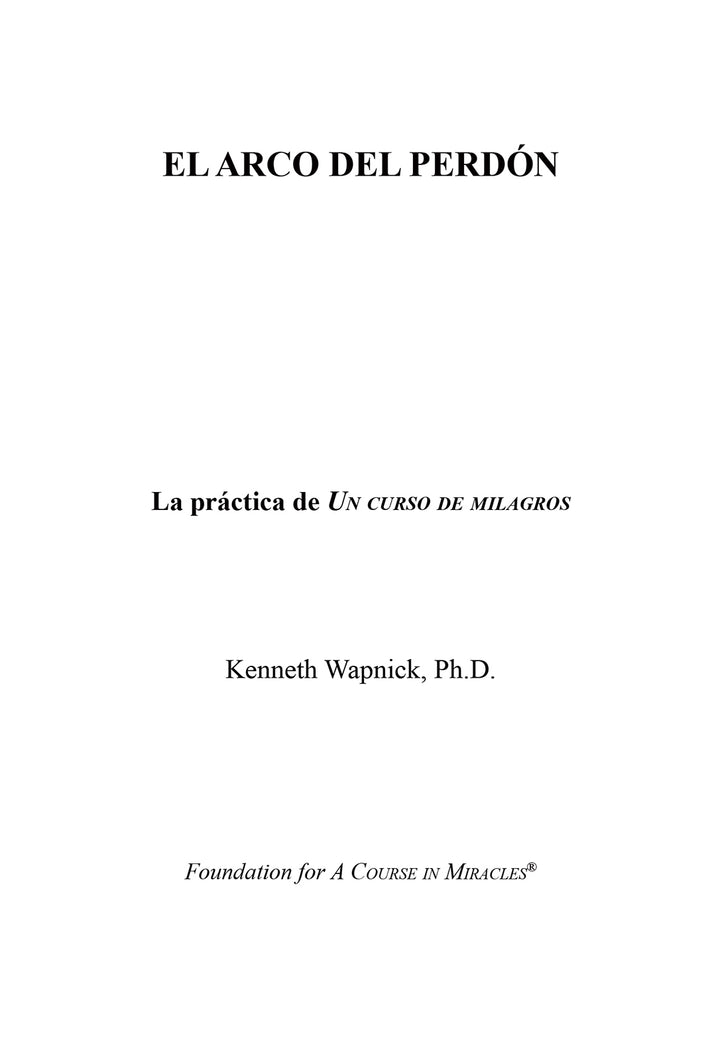 El Arco del perdón [ES BOOK]