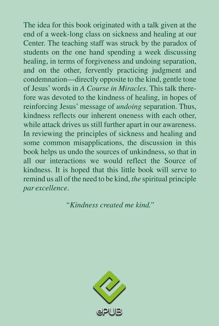 The Healing Power of Kindness-Vol. 1, Releasing Judgment [EPUB]