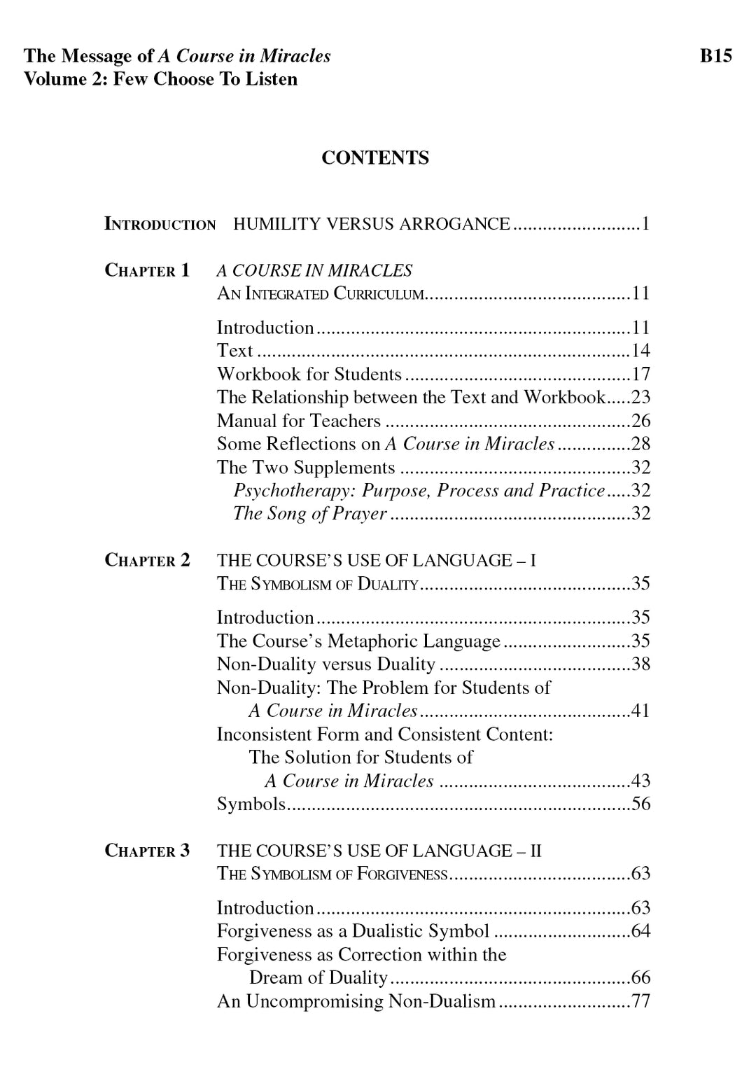 The Message of "A Course in Miracles" [EPUB]