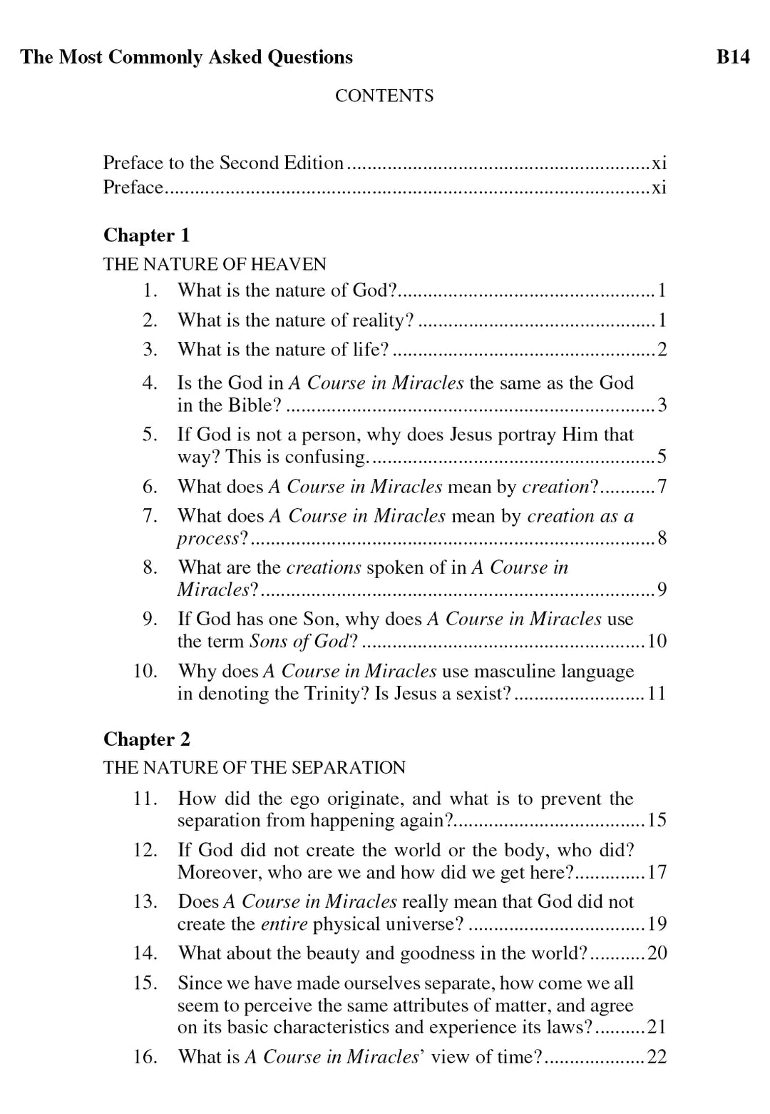 The Most Commonly Asked Questions About "A Course in Miracles" [BOOK]