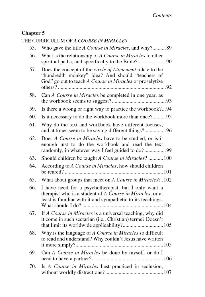 The Most Commonly Asked Questions About "A Course in Miracles" [BOOK]