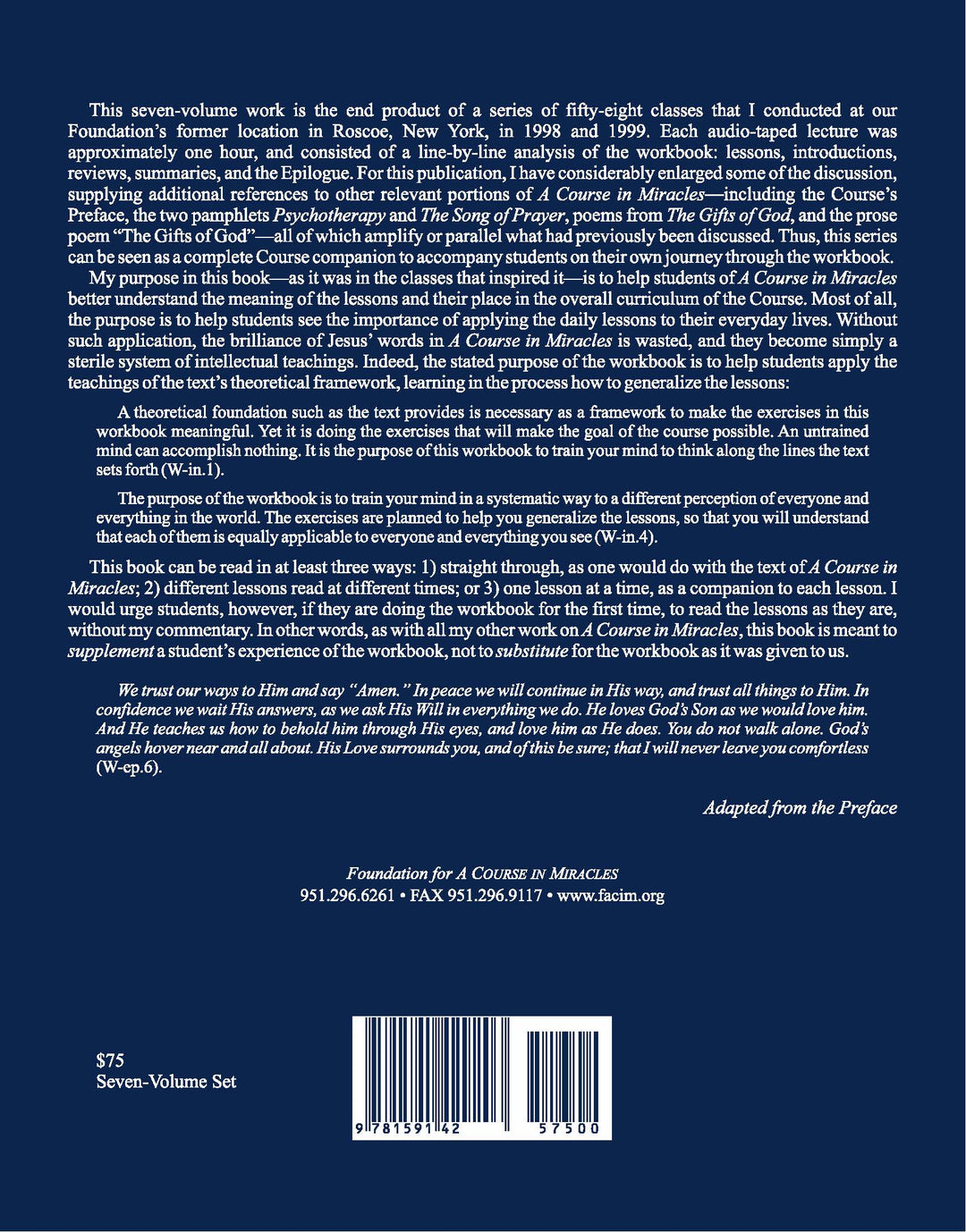 Journey through the Workbook of "A Course in Miracles" [BOOK]