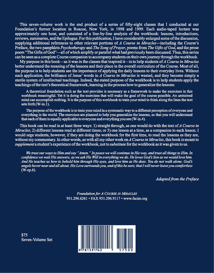 Journey through the Workbook of "A Course in Miracles" [BOOK]