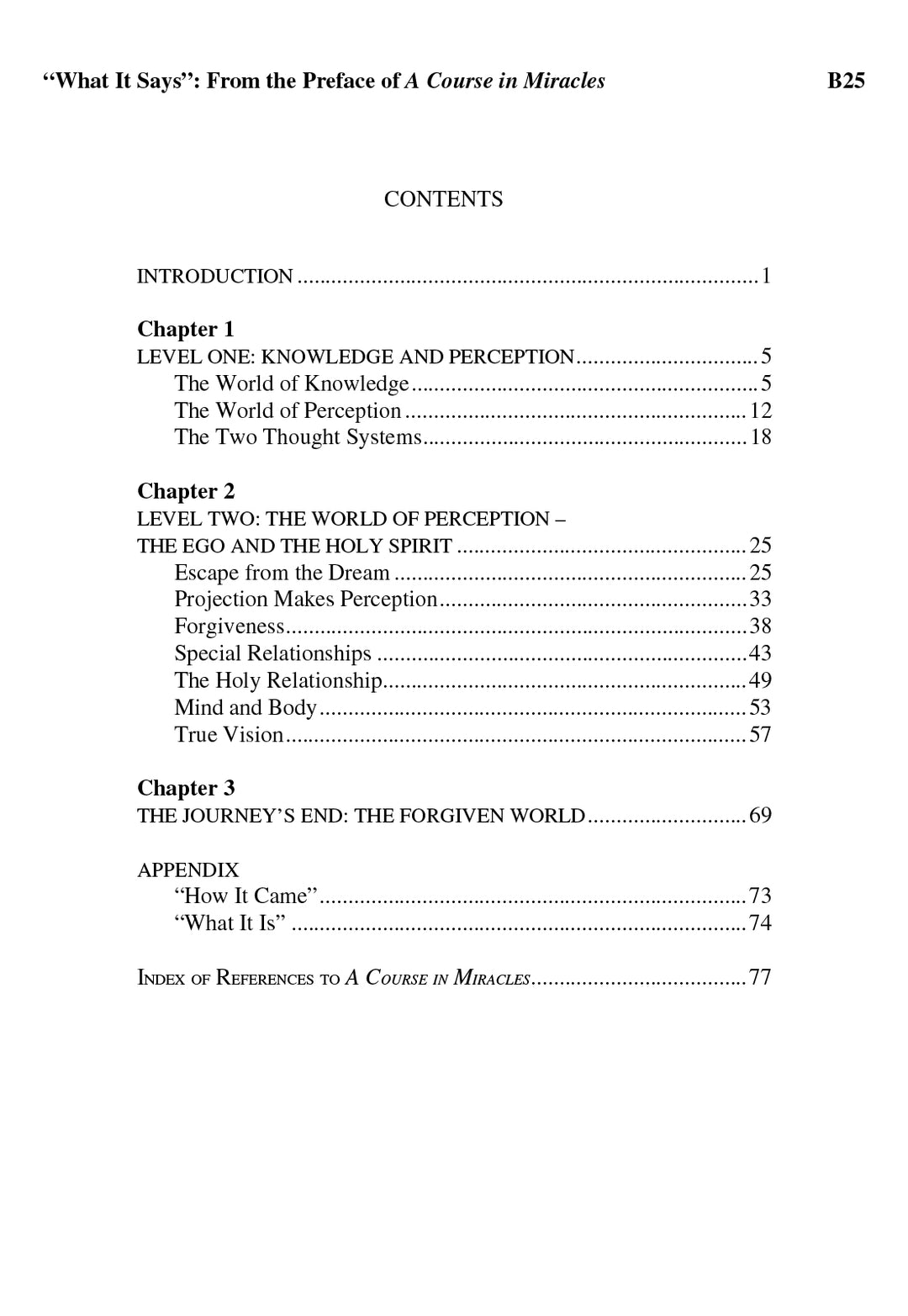 "What It Says": From the Preface of "A Course in Miracles" [BOOK]