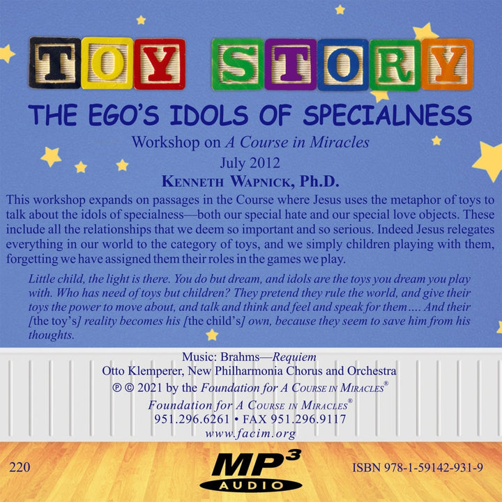 Toy Story: The Egos Idols Of Specialness [Mp3] Mp3 Audio Download